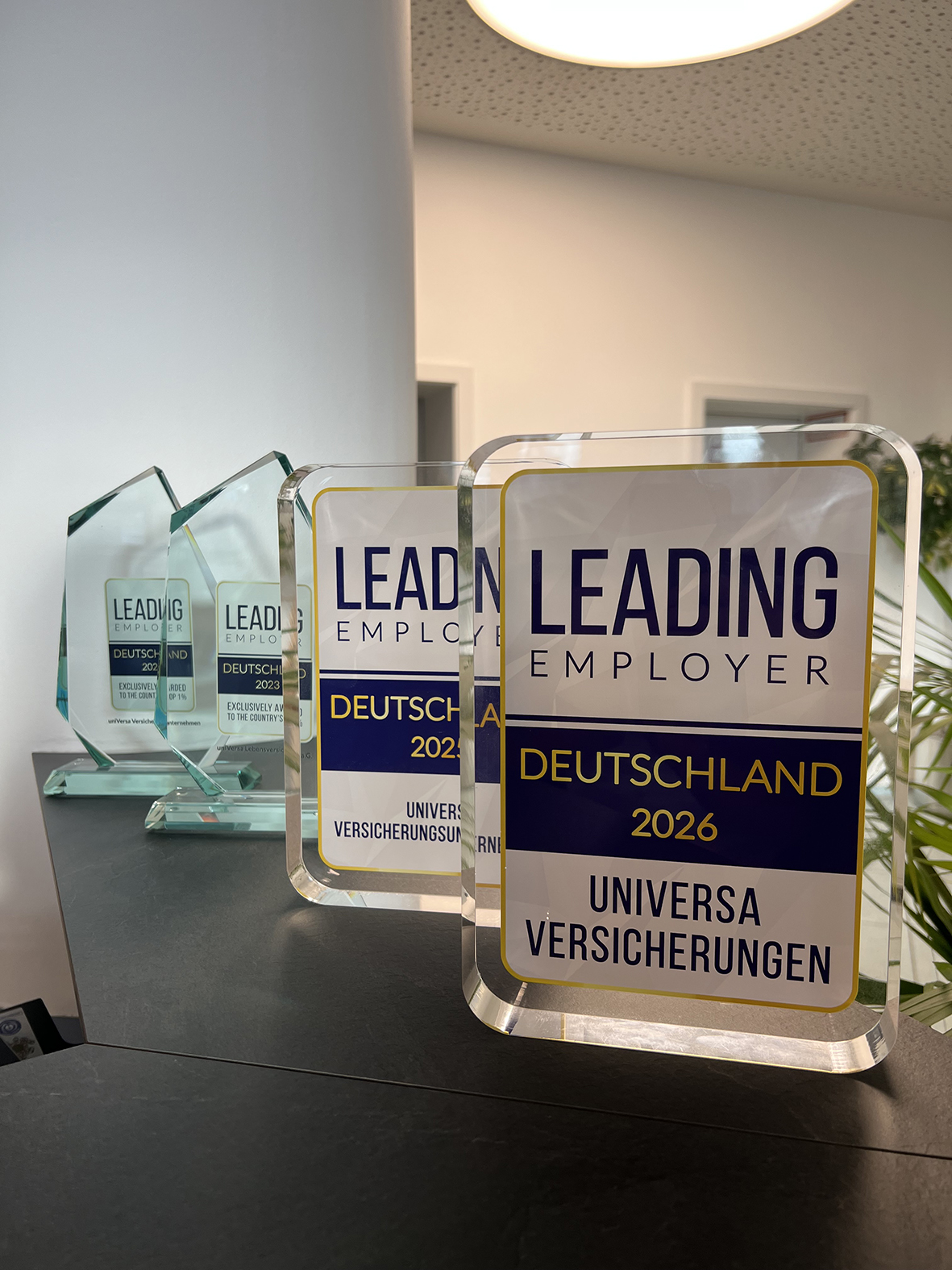 Aufreihung der letzten viel Leading Employer Awards