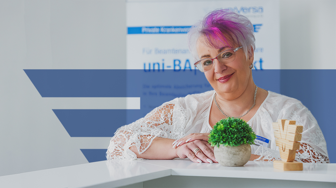 Portrait von Jeanette Franz aus der uniVersa Hauptagentur Meiningen
